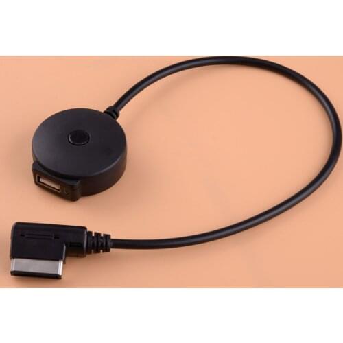 5V Black Car AUX Cable Bluetooth MMI Music Adapter Radio Media Interface USB MP3 25~50mA Fit for Mercedes-Benz