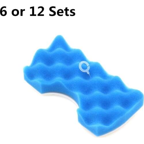 6 or 12 Sets Blue Sponge Hepa Filter for Samsung VCA-VM DJ97-01040C SC18 VC21 SC43 SC44 SC45 SC47 H11 Series Vacuum Cleaner
