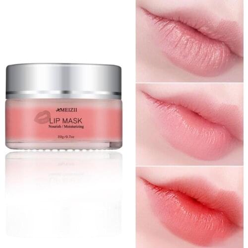 AMEIZII 1Pcs Moisturizing Lip Mask Lip Care Hydrating Nourish Lip Balm Repair Sleep Lip Film Remove Dead Skin Skin Care TSLM2