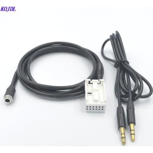 1set CAR radio 3.5mm aux cable adapter 12PIN Female AUX Audio suit connector Music Cable for BMW E60 E61 E63 E64 Refit kit KOJDL