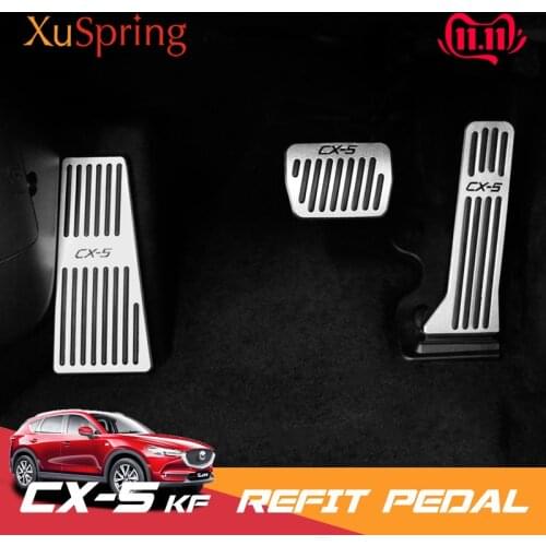 For 2013-2020 Mazda CX-5 CX5 KF Car Refit Accelerator Footrest Pedals Gas Plate Clutch Throttle Brake Treadle Styling
