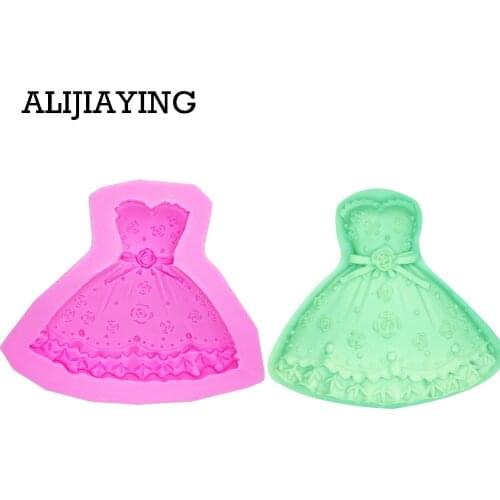 M0011 Skirt & Tube Top Dress Soap mould cupcake silicone mold cake decorating tools baking accessories