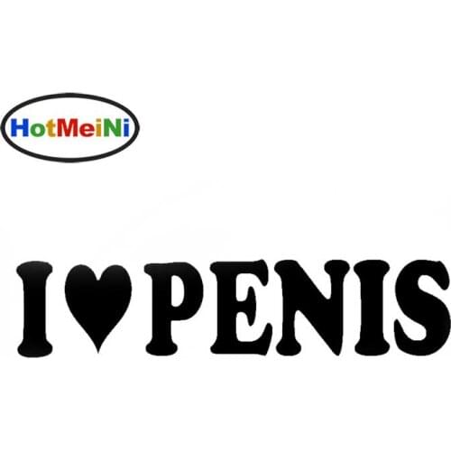 HotMeiNi 20 x 5cm I Love Penis Gay Pride Prank Funny Gag Gift Vinyl Decal Car Window Bumper Sticker DIY Funny Stickers