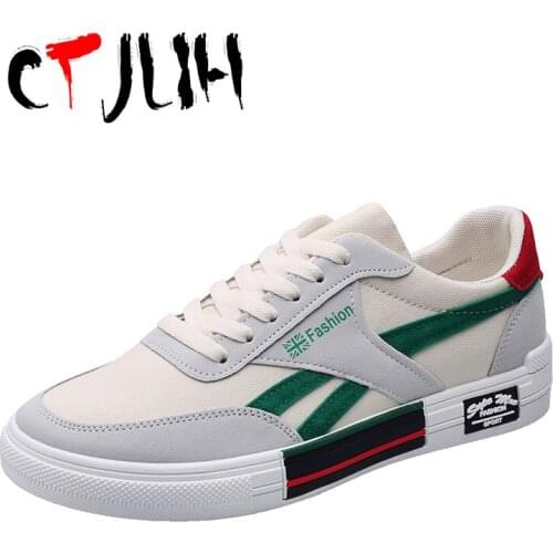 CTJLIH Men Classic Canvas Shoes Fashion Men Vulcanize Shoes Lightweight Sneakers Men cheap Men Shoes Walking Shoes