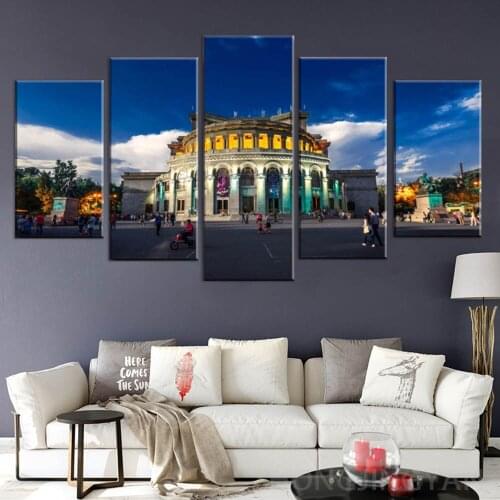 Modular Pictures Wall Art Painting 5 Pieces Armenia Opera Landscape HD Print Canvas Fashion For Living Room Decor Poster
