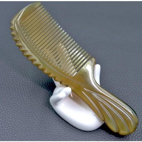 Natural Vietnam Buffalo Horn Comb Anti Static Ox Horn Comb Hair Massage Comb