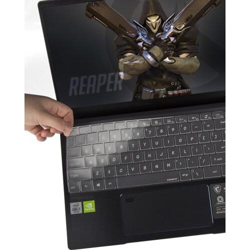 Laptop Ultra Thin Clear Transparent Tpu Keyboard protectors Cover For MSI Prestige 15/Prestige 14