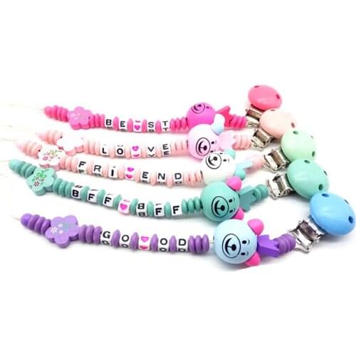 New Baby Pacifier Clip Chain New Baby Boys Girls Pacifier Clips Newborn Dummy Pacifier Chain Clip Holder Baby Nipple Feeding