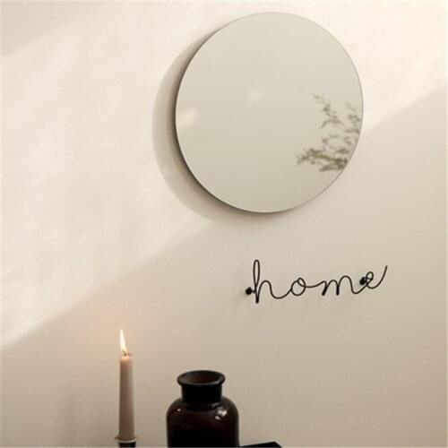New Wall Hanging Metal Ornaments Simple Words Decorative Shelf Kids Nordic Bedroom Decoration Home Cafe Decor for Living Room