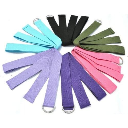 Wholesale 183x3.8CM Cotton Yoga band Yoga Stretch belt Fitness Stretching Band