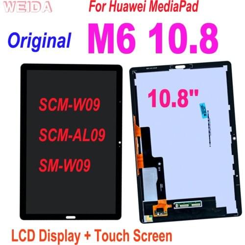 10.8'' Original Tablet LCD For Huawei MediaPad M6 10.8 LCD SCM-W09 SCM-AL09 SM-W09 LCD Display Touch Screen Digitizer Assembly