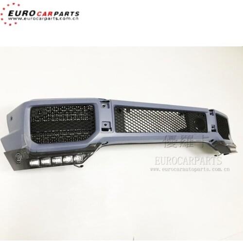 G63 front lip fit for G-class W463 G63 2017year G63 4*4 front lip for W463 G63 B-style front lip with led carbon fiber material