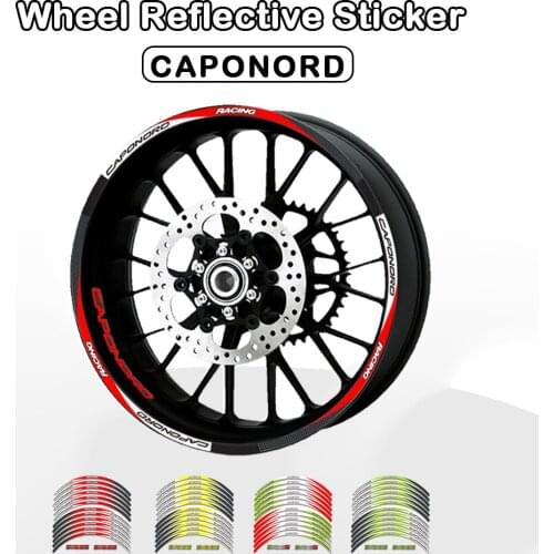 Strips Motorcycle Wheel Tire Stickers Car Reflective Rim Tape Motorbike Bicycle Auto Decals FOR Aprilia CAPONORD 1200 ETV1000