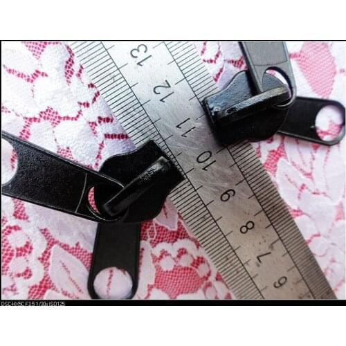 10# zipper sliders for nylon zipper double puller for tent 2pcs/lot black non lock fee shipping