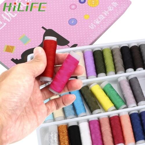 HILIFE Home Embroidery Sewing Machine Line Box Durable Sturdy Hand Stitching 39 Color Handmade Sewing Thread