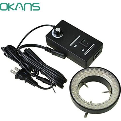 Adjustable 60-LED Ring Light illuminator Lamp For STEREO ZOOM Microscope adapter