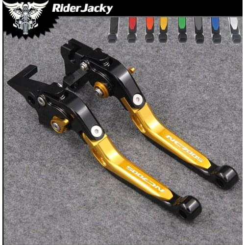 RiderJacky Folding Extendable Motorcycle Brakes Clutch Levers For Honda NC700 S/X NC700S NC 700S 2012-2013
