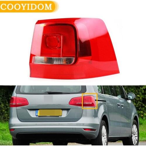 Car Rear Reverse Brake Stop Lamp Turn Signal Indicator Taillights Lamp For VW Sharan 2015-2017 7N0945207 7N0945208 Without Bulbs
