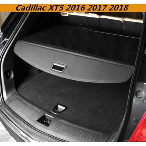 High quality Car Rear Trunk Security Shield Cargo Cover For Cadillac XT5 2016 2017 2018 ( black, beige)