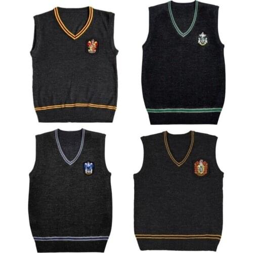 Winter Mens V-neck Slim Vest Sweater Fashion School Style JK Uniform Top