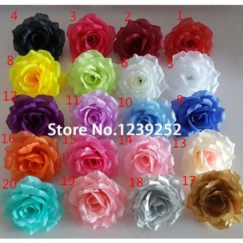10pcs Big Artificial Rose Silk Flower Heads for Home Wedding DIY Flower Decoration heads Christmas Decorative Flowers Backdrop