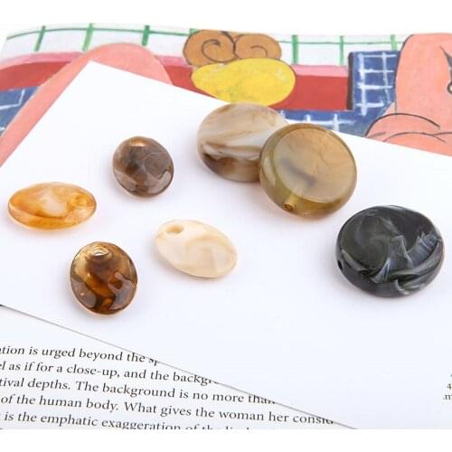 10pcs Retro elegant Art Resin earrings Perforated Turtle Face Patch Round Pendant Vintage Earrings For Women Diy Jewelry Making