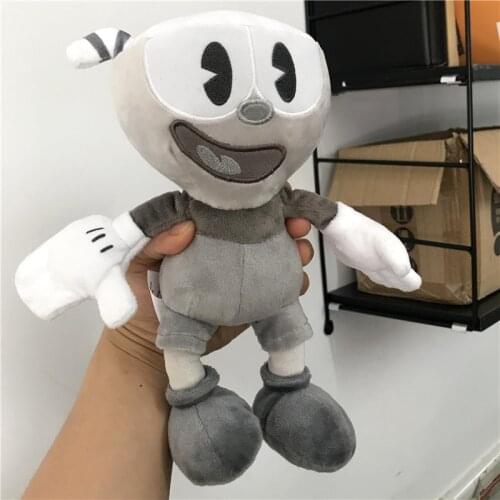 12piece wholesale 25cm=9.8inch Cuphead & Mugman Plush Toy Soft Stuffed Doll plush soft toys