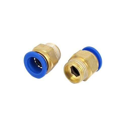 16mm Tube 1/2BSP Male Thread Quick Air Fitting Coupler Connector 2pcs