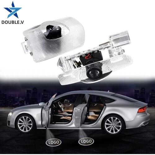 2pcs Car door light for T0Y0TA logo Camry Reiz Prado car Welcome light LED Projector Lamp Decorative Lamp for T0Y0TA logo