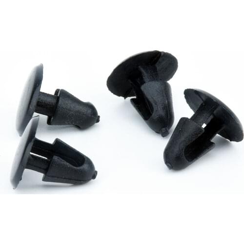 50Pcs Auto Fastener 5mm Hole Engine Cover Pad Fender Bumper Rievts Black Car Door Trim Panel Retainer Clips For GM Toyota