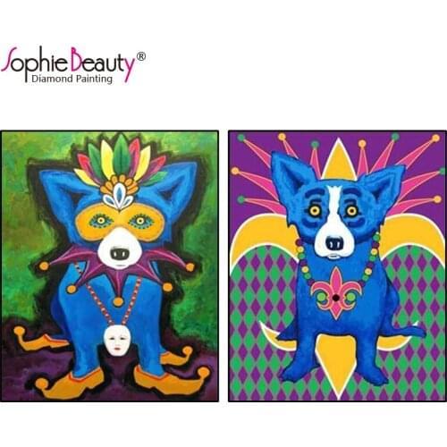 5D Diy Diamond painting Cross Stitch Kit Square Drill Embroidery Needlework Animal Cartoon Rhinestone Pasted Handcraft Craft Art