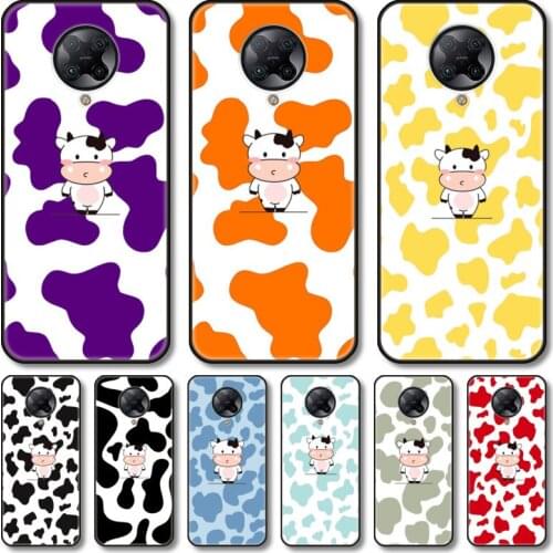 Lovely cows Phone Case For xiaomi Poco M2 M3 C3 X3 F2 F3 Lite NFC Pro Anime Black Cover Silicone Back Pretty tpu