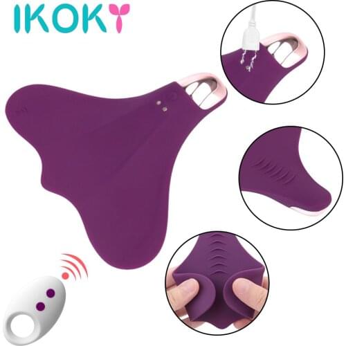 IKOKY Invisible Panties Vibrator Wireless Remote Control Clitoris Stimulator Portable Sex Toys for Women 10 Modes Adult Products
