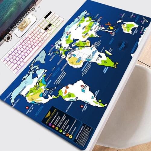 Keyboard Pad Xxl Mouse PC Gamer Cabinet Extended With Desk Mat Gaming Carpet Accessories Computer Mouse Pads Great World Map Pad