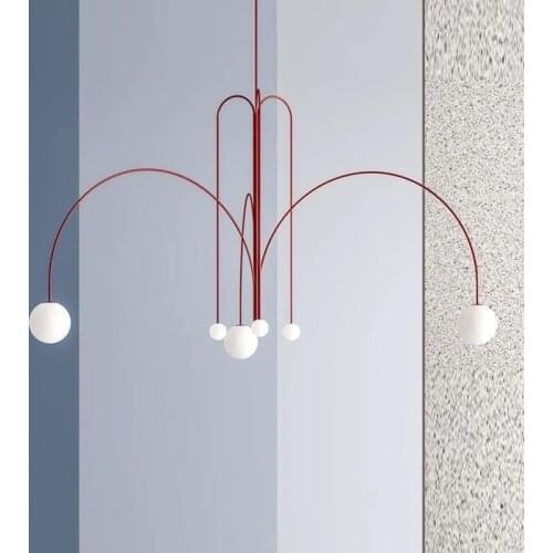 Postmodern creative living room dining room chandelier Nordic minimalist bedroom clubhouse coffee shop clothing store art exhibi