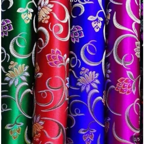 Fashion Basin Riche Fabrics Dry Lace African Bazin Riche Fabric Jacquard Brocade Fabrics High Quality 6Yards