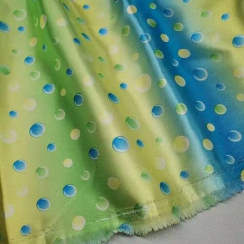Soft Satin Ethnic Material Lining Craft Glossy Polyester Fabric Ombre Style