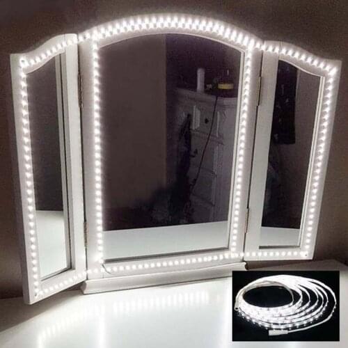 Mirror Lights Kit 4M 240 Dimmable Switch LEDs Makeup Vanity Bedroom Mirror Decoration Light Holiday Lighting String Night Light