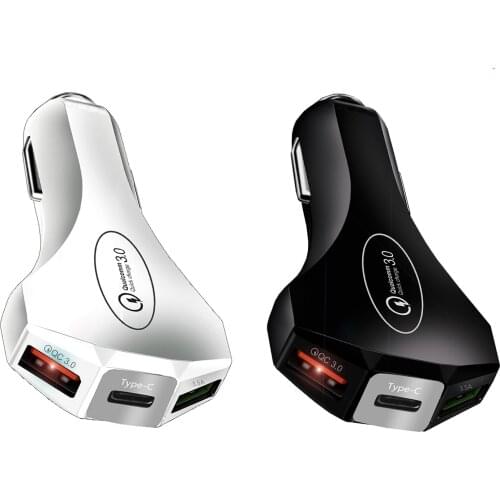 New Car Charger Safe Supports Fast Quick Charge Durable USB Charing Adapter Multiple Devices Dedicated Universal Car Accessories