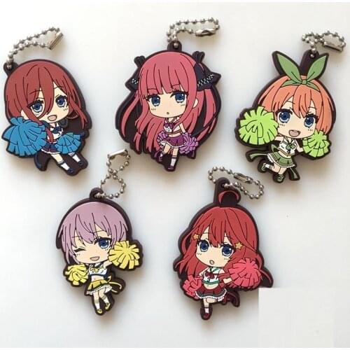 The Quintessential Quintuplets Anime keychain Rubber strap/mobile phone strap Keyring Number