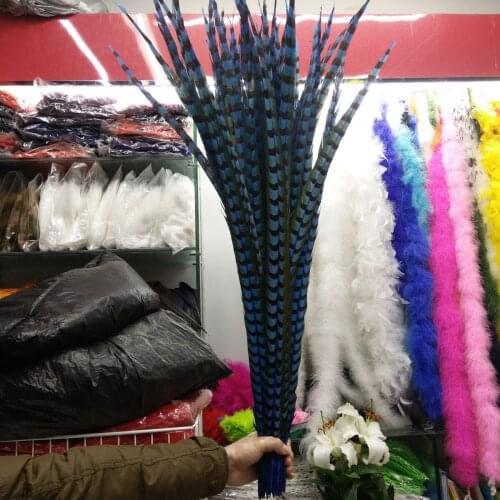 Wholesale 100pcs Beautiful Sky Blue copper chicken feathers 18-20 inch/45-50 cm stage performances decoration