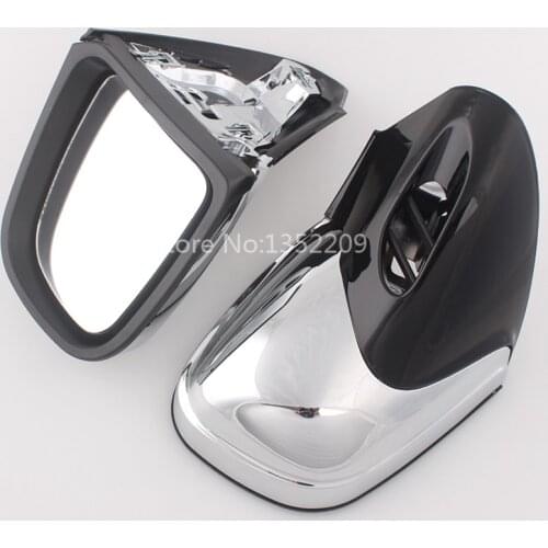 A Pair Chrome Motorcycle Rear View Side Mirrors Fit For BMW K1200 K1200LT K1200M 1999-2008 00 01 02 03 04 05 06 07