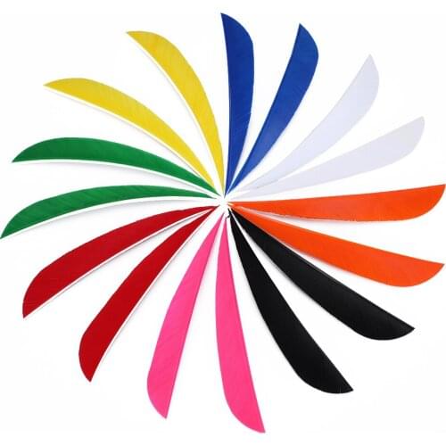 50pcs/lot Hottest Arrow Feather 4inches Turkey Feather Arrow Fletching Arrow Vans For Arrow Archery DIY Real Feather Hungting