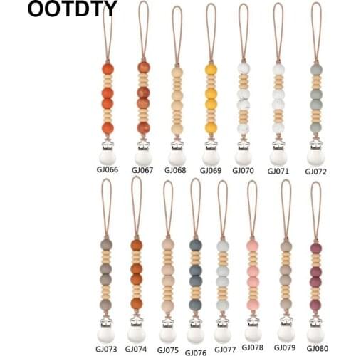 Baby Dummy Pacifier Chain Clip Toys Soother Nipples Holder Newborn Toy Feeding Accessories