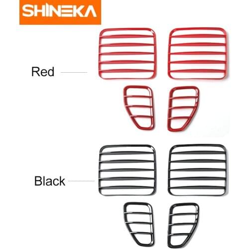 SHINEKA Newest Tail lights Side Rear Lamp Light Guard Rear Light Cover Lamp Decorative Bezels for Jeep Renegade 2016