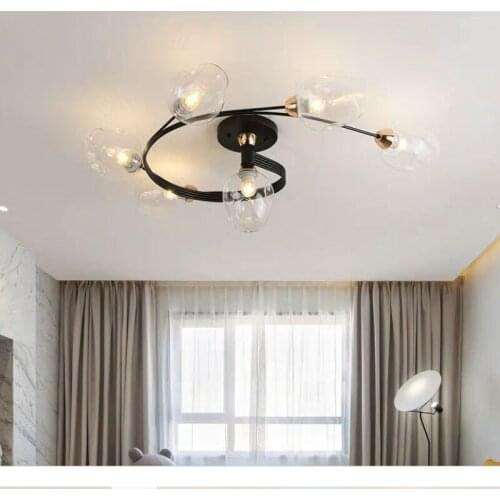 Modern LED ceiling lights glass living room ceiling lamp home decor light fixture chandeliers dining room lighting indoor lights