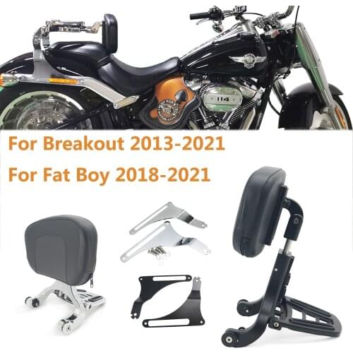 Motorcycle Backrest Multi-Purpose Driver Passenger Backrest For Harley Models Breakout 2013-2021 Fat Boy 2018-2021