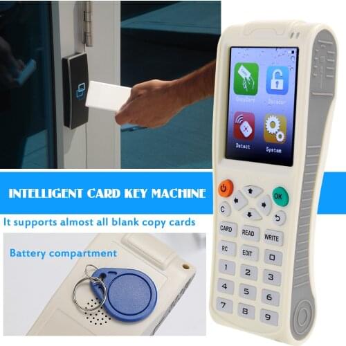 Intelligent Card Key Machine Full Decode Function Blank Copy Card Key Machine RFI-D NFC Copier IC/I-D Reader Writer Duplicator