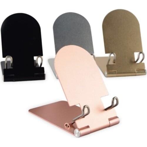 Universal Aluminum Desk Metal Foldable Adjustable Angle Stand Mount Holder Cradle for iphone ipad Cellphone Mobile Phone Tablet