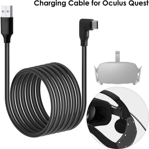 5M 3M USB-C Cable Oculus Quest 2 Link Cable USB3.2 Compatability Right Angle Type-c 3.2Gen1 Speed Data Transfer Fast Charge Hot